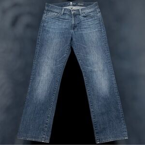Men’s 7 For All Mankind Slimmy Size 30 Dark Wash Straight Leg Jeans Men